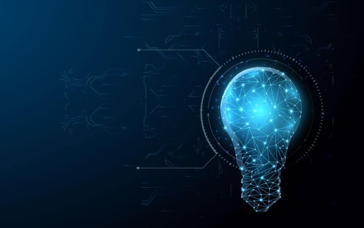 یک لامپ که بیانگر مفهومی برآمده از ایده ای خلاق و نوین است